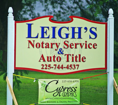Leigh's Notary MDO SIGN
