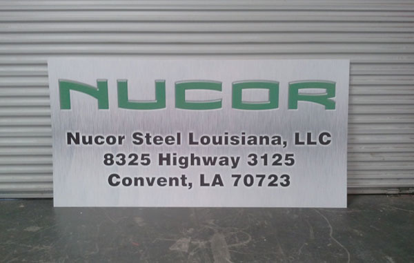 nucor site sign